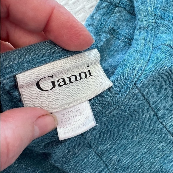 Ganni Cotton Slub A-Line Swing Dress - Picture 13 of 13